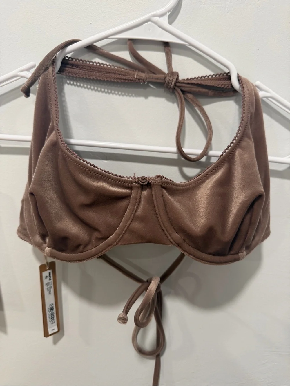 SKIMS Velvet Swim Underwire Scoop Top
